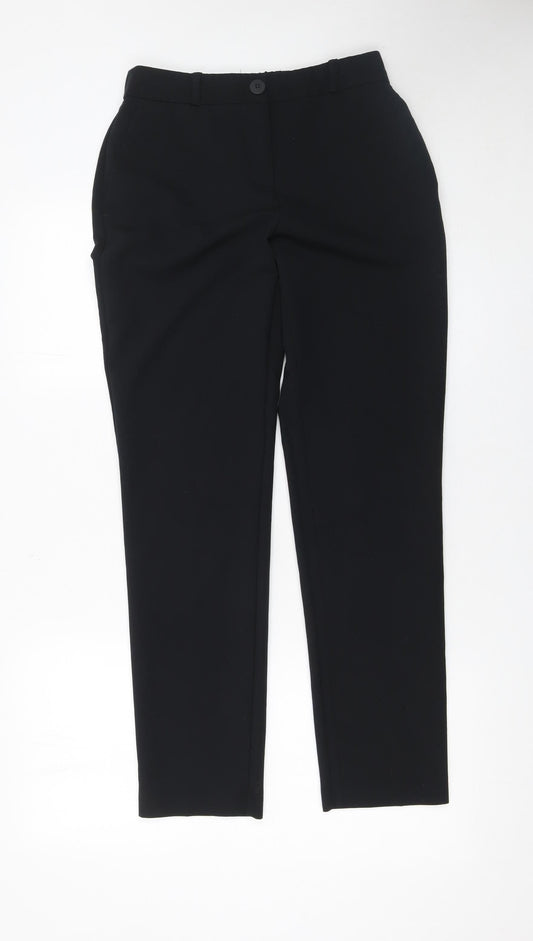 Dunnes Women’s Black Straight Leg Stretch Trousers Size 8