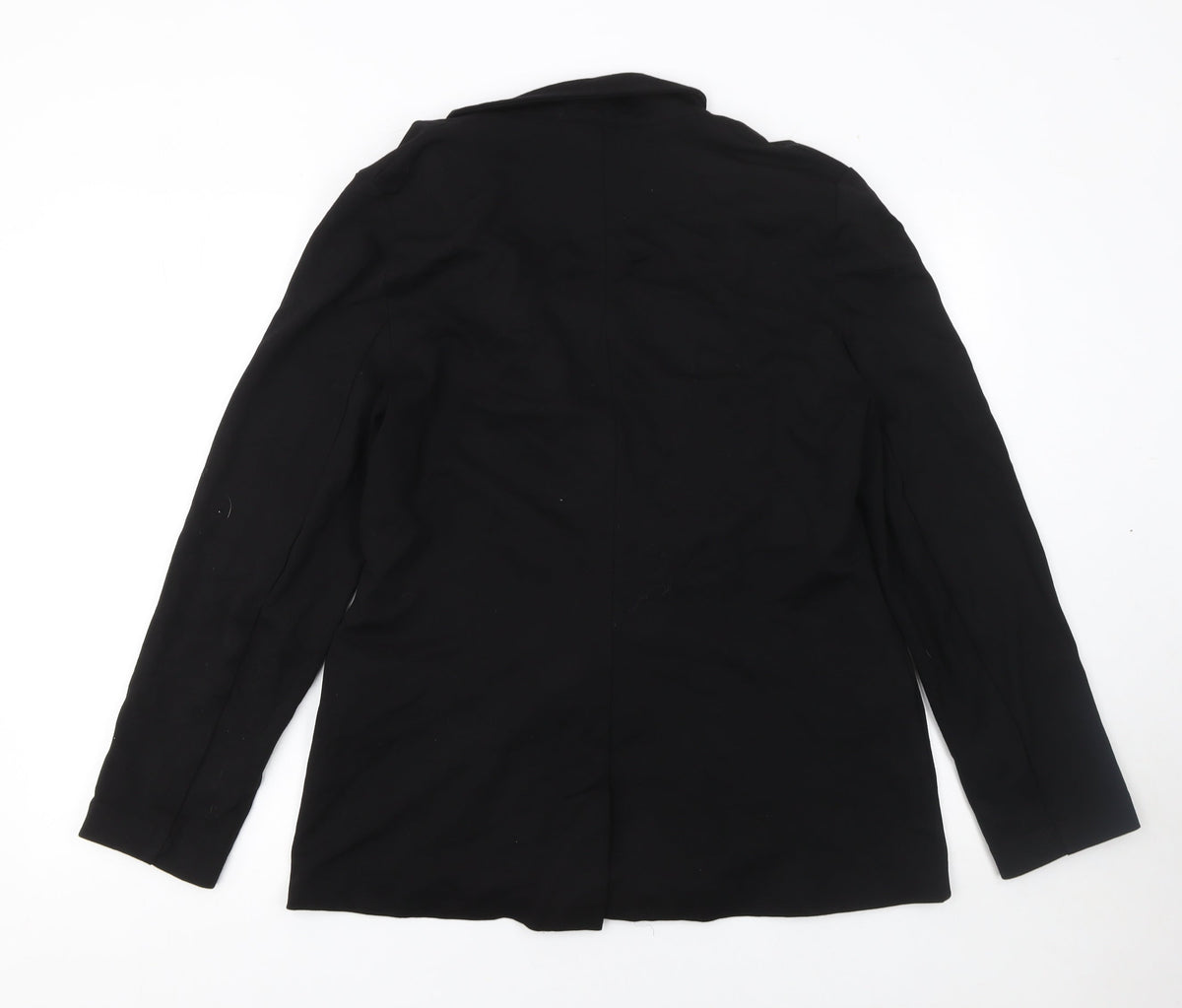 Tu Women Black Size 12 Double-Breasted Suit Blazer Jacket