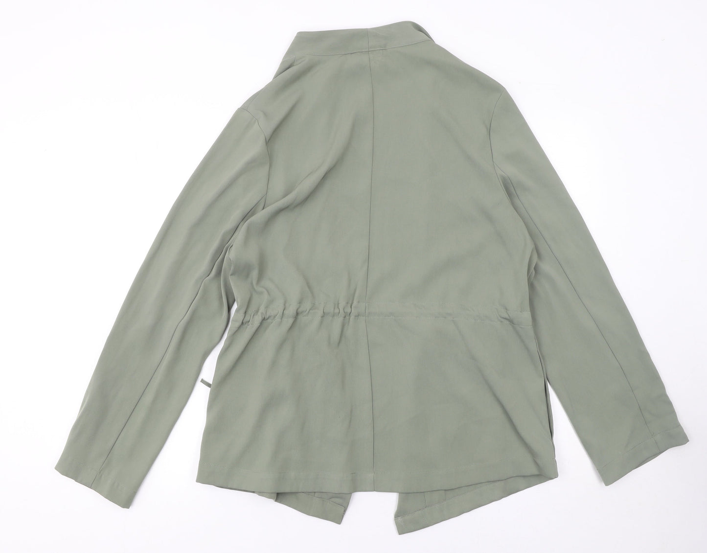 Principles Women’s Green Open Front Mid-Length Jacket Size 14