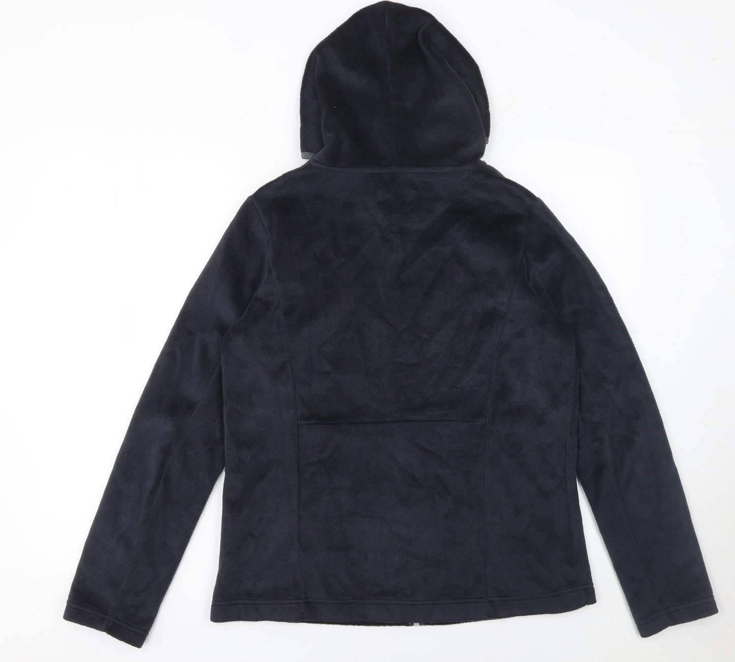Cecil Women's Navy Fleece Full Zip Hoodie Medium Casual Style