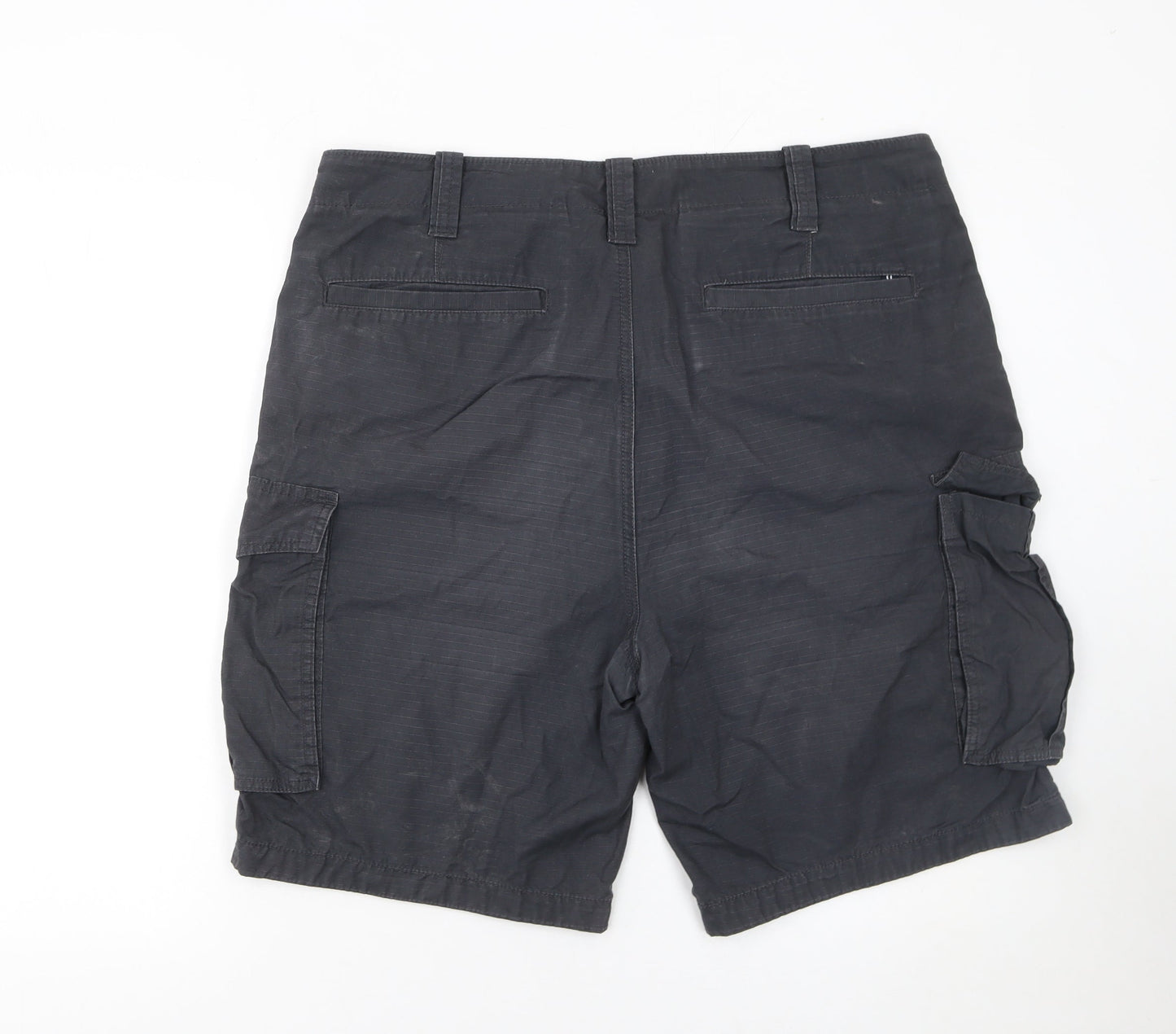Nautica Men's Black Cargo Shorts Size L 36W Cotton Casual Summer