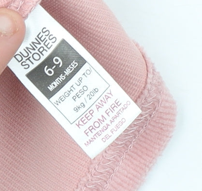 Dunnes Stores Girls Pink Corduroy Sleeveless A-Line Dress 6-9 Months