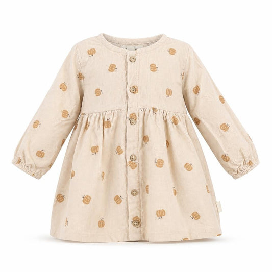 Rabbit Bear Beige Corduroy Shirt Dress 12 Months Unisex Baby Long Sleeve
