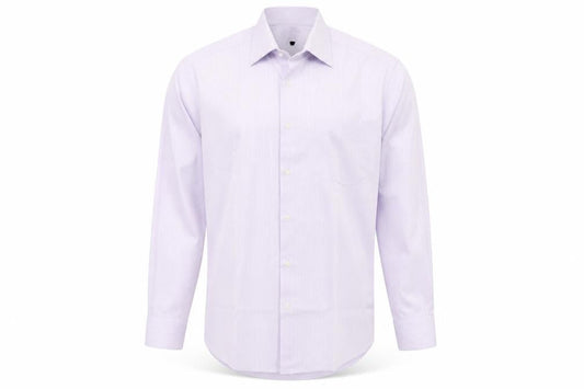 Benetti Men's Purple Striped Long Sleeve Cotton Blend Button-Up Shirt Size 16