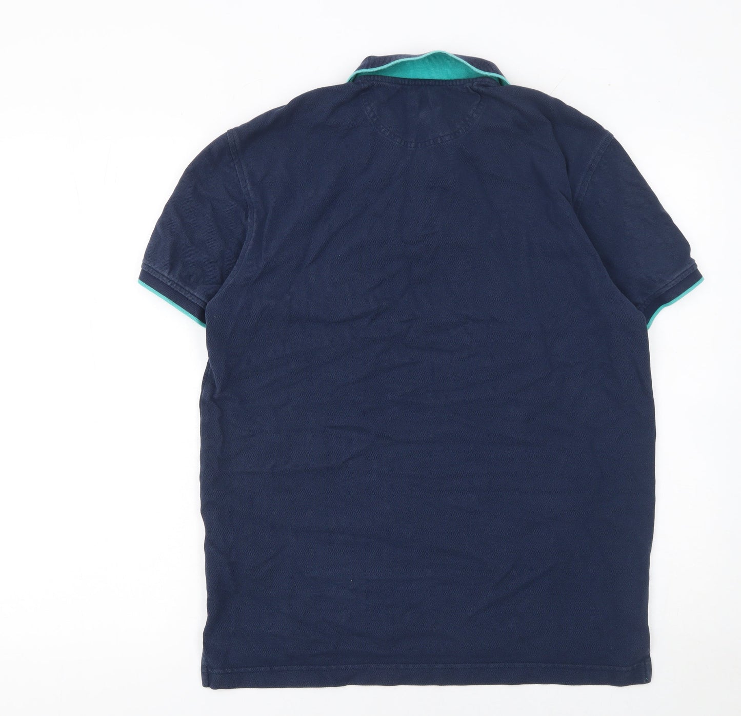 Levi's Men's Navy Blue Polo Shirt M Cotton Short Sleeve Casual