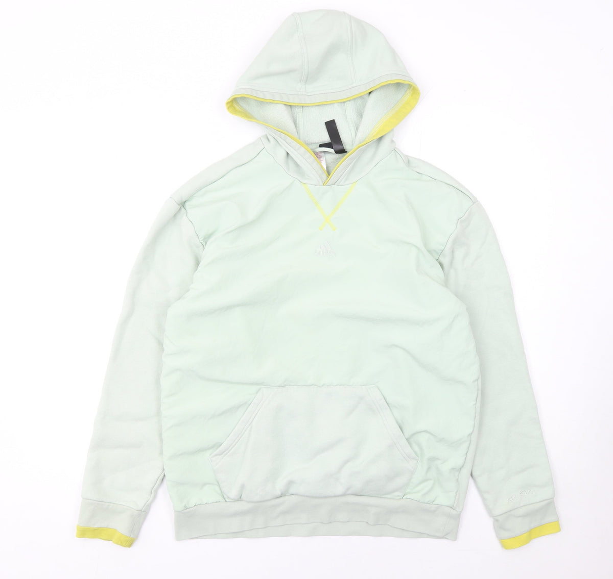 Adidas Girls Green 16 Years Pullover Hoodie Fleece Sweatshirt