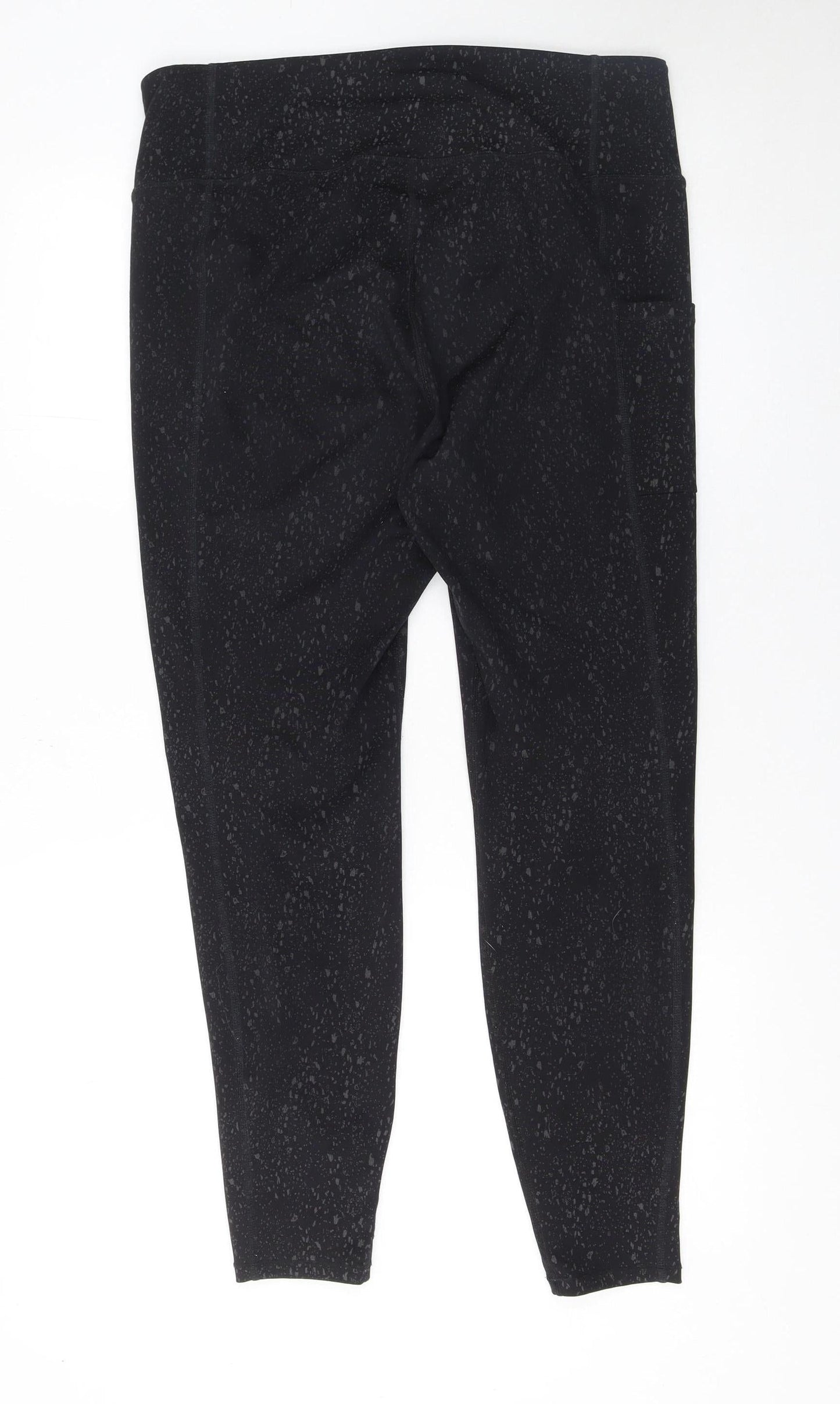 H&M Move Black XL Women's Cropped Leggings with Pocket Detail