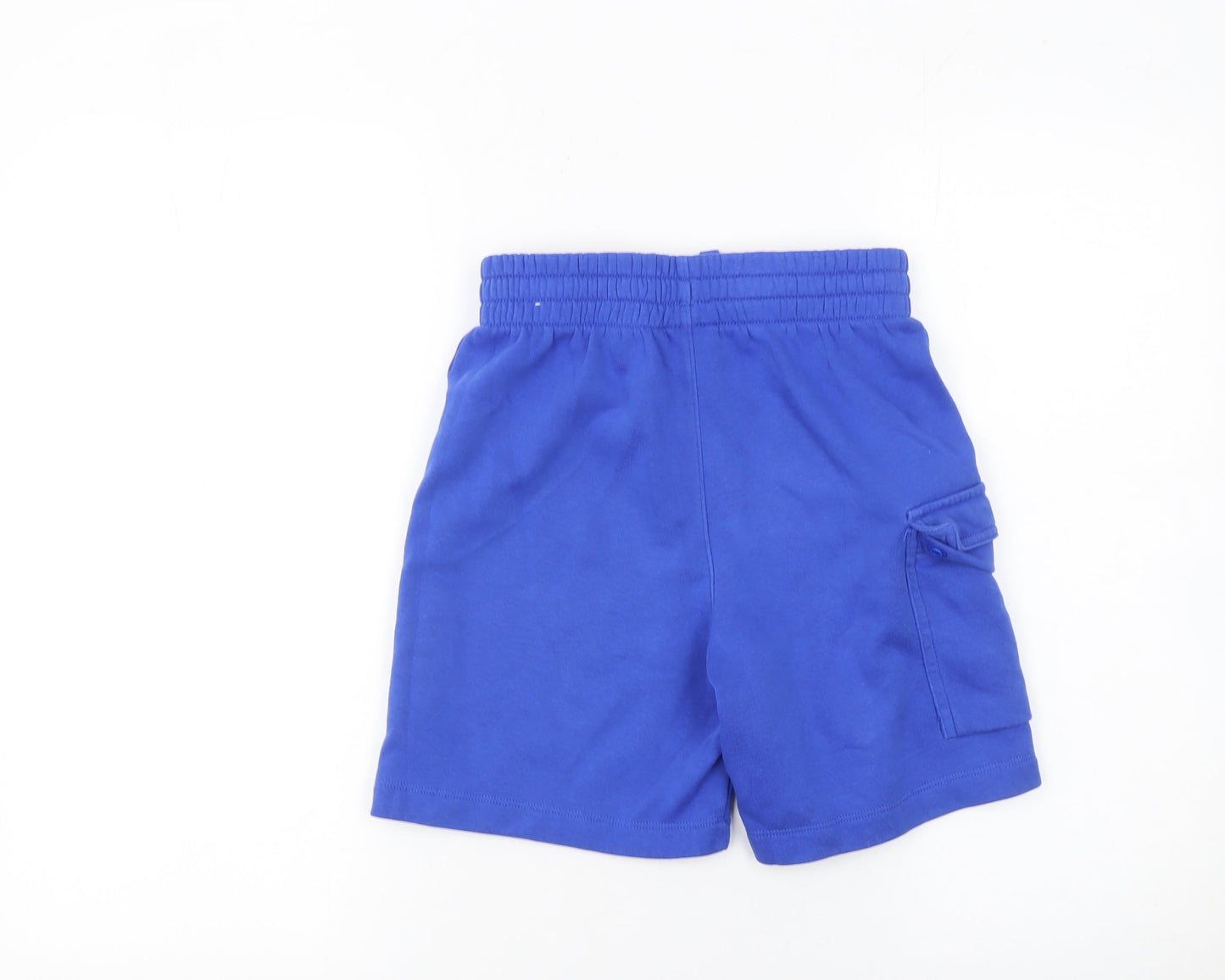 Nike Boys Blue Sweat Shorts M 137-147cm Elastic Waist Activewear