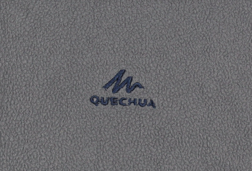 Quechua Boys Grey Fleece 1/4 Zip Pullover Sweatshirt Size 10-11 Years
