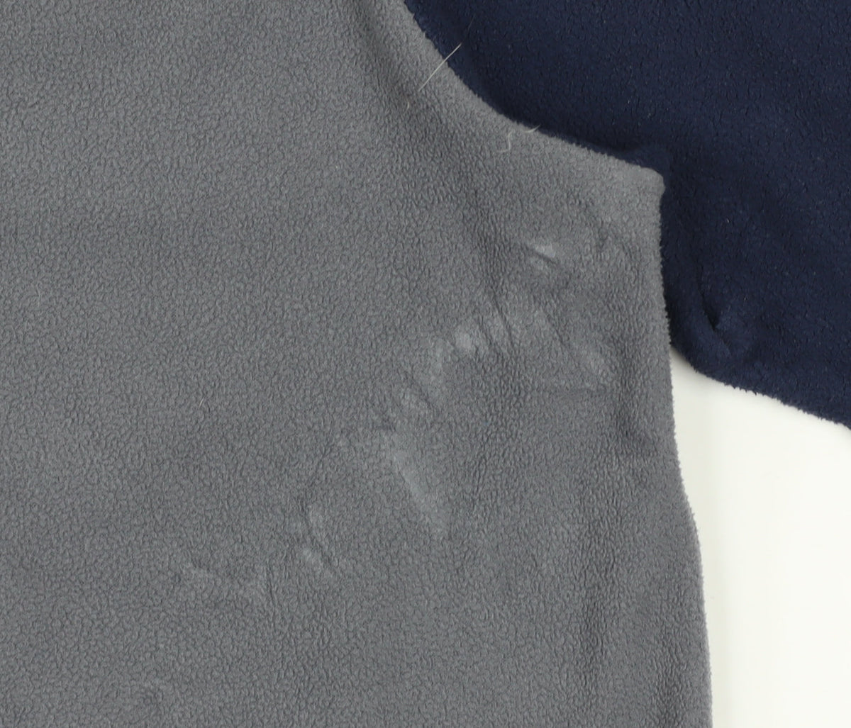 Quechua Boys Grey Fleece 1/4 Zip Pullover Sweatshirt Size 10-11 Years