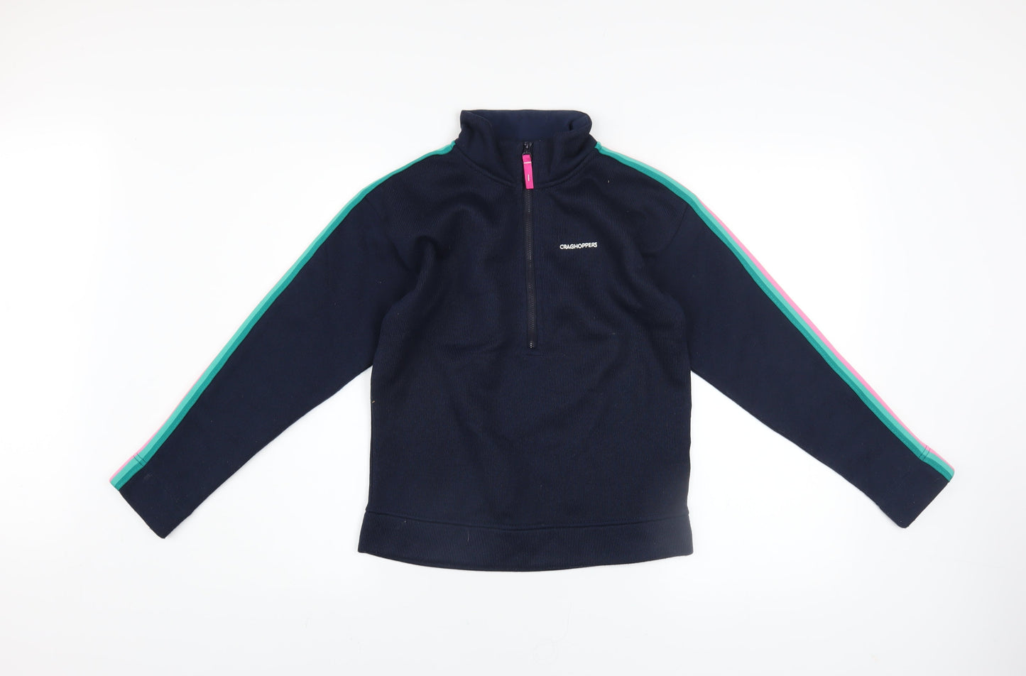 Craghoppers Girls Blue Fleece Half Zip Sweatshirt Age 11-12 Years