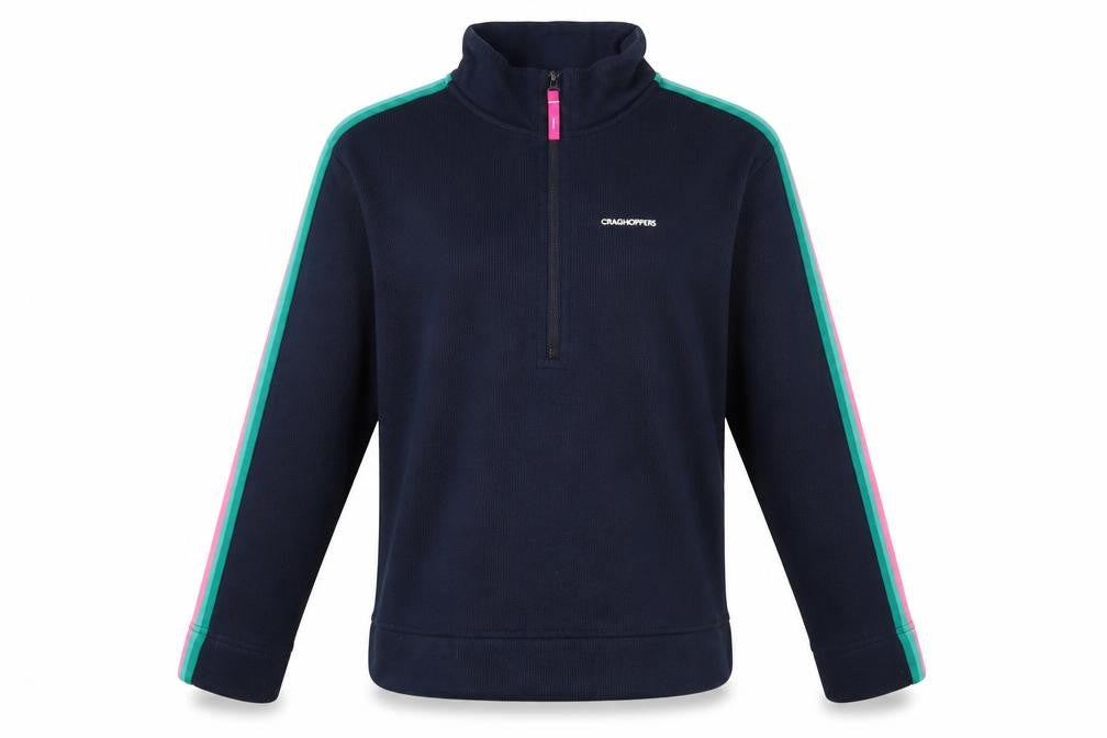 Craghoppers Girls Blue Fleece Half Zip Sweatshirt Age 11-12 Years