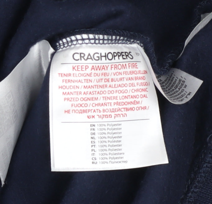 Craghoppers Girls Blue Fleece Half Zip Sweatshirt Age 11-12 Years