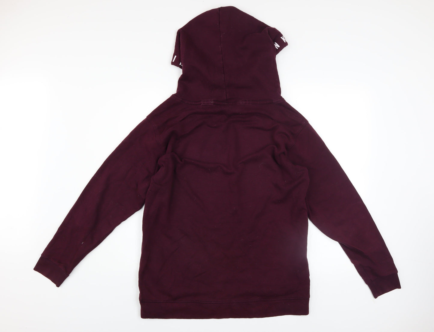 Victoria's Secret PINK Women's Burgundy Hoodie Size 12 Cotton Blend