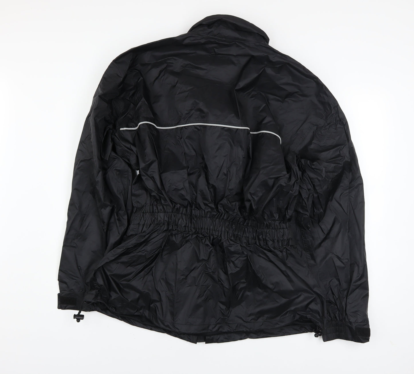 Uvex Men's Black XL Windbreaker Jacket with Reflective Trim