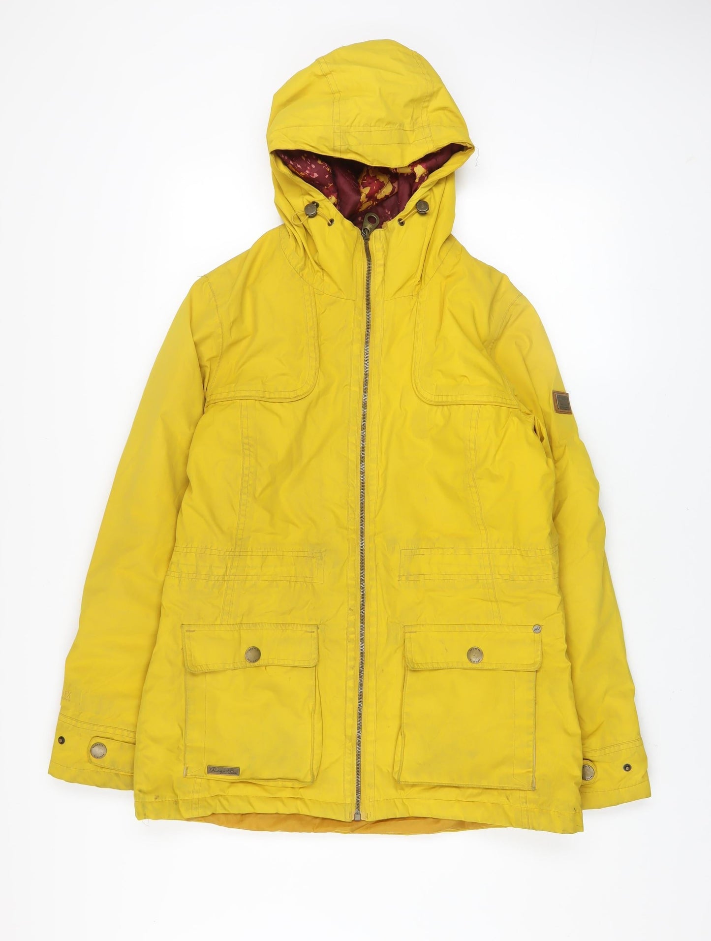 Regatta Women's Yellow Waterproof Hooded Parka Jacket UK 14
