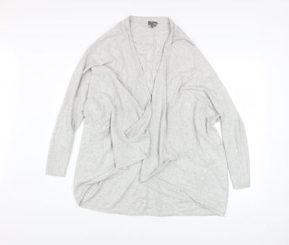Phase Eight Women’s Grey Size 12 Draped Open Cardigan Knit