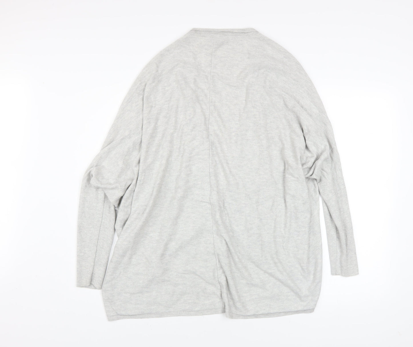 Phase Eight Women’s Grey Size 12 Draped Open Cardigan Knit