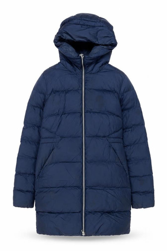 Timberland Womens Navy XS Puffer Jacket Hooded Winter Nylon Coat