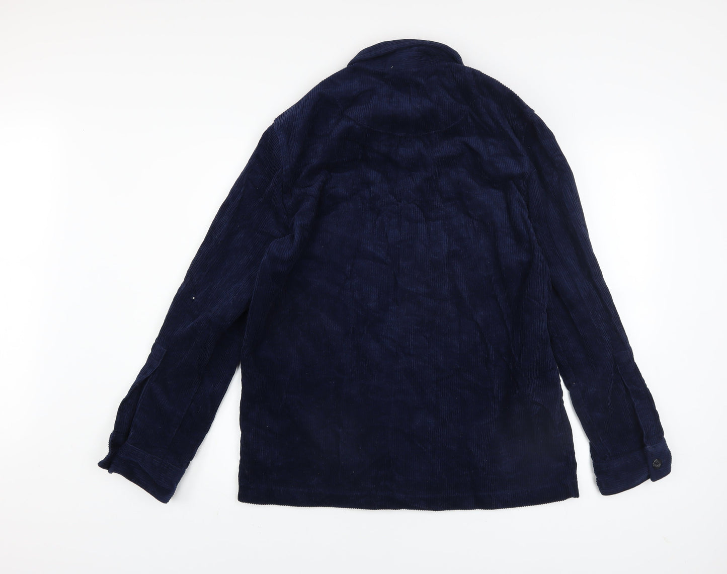 Primark Men’s Blue Corduroy Long Sleeve Button-Up Shirt XS