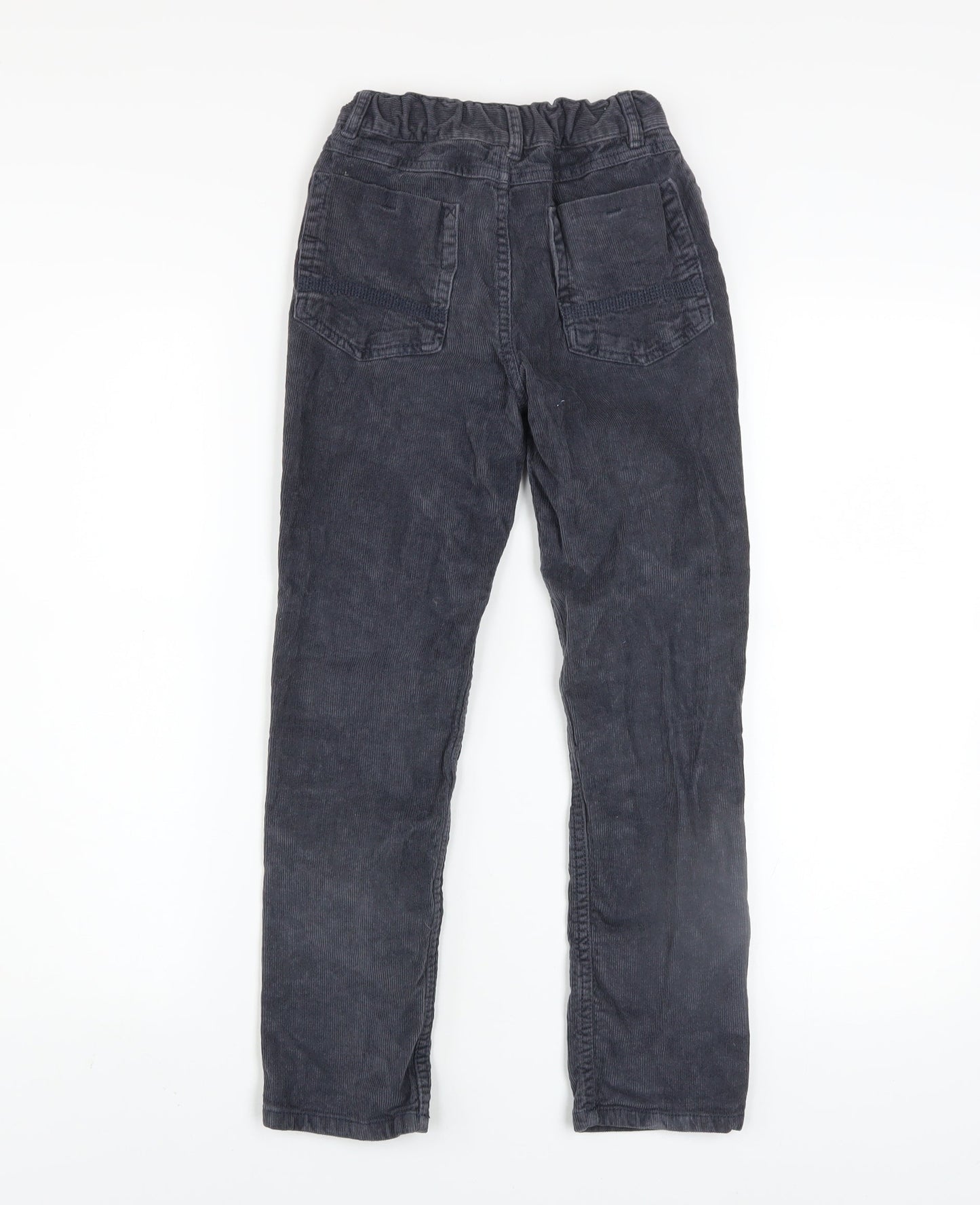 FatFace Boys Blue Corduroy Chino Trousers Size 9 Years Elastic Waist