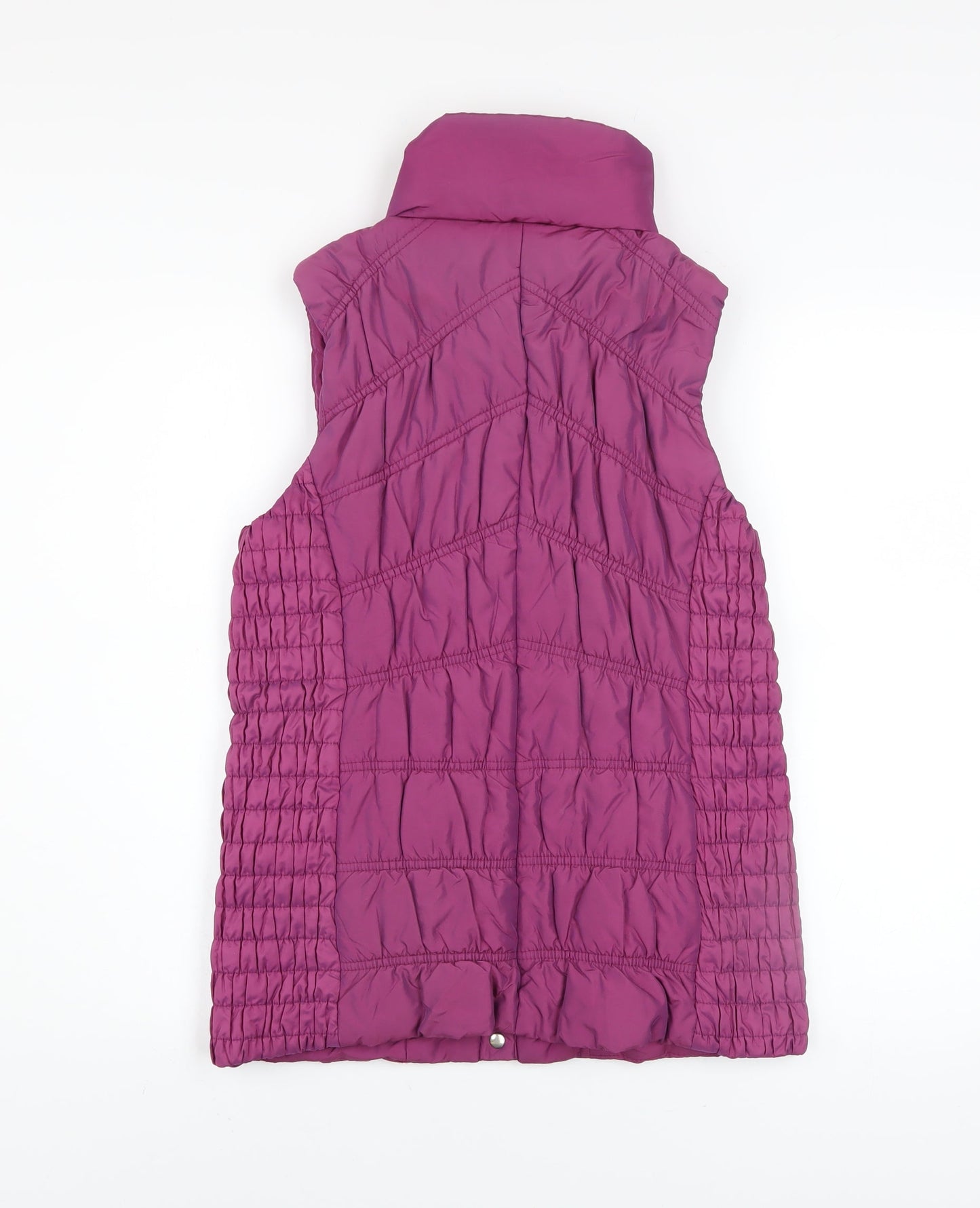 Kaliko Women's Purple Puffer Waistcoat Size 10 Quilted Sleeveless Gilet
