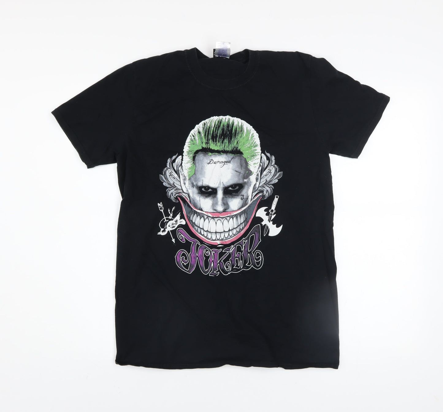Suicide Squad Men's Black Joker Graphic Print T-Shirt Medium