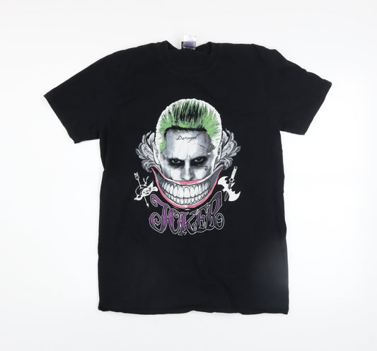 Suicide Squad Men's Black Joker Graphic Print T-Shirt Medium