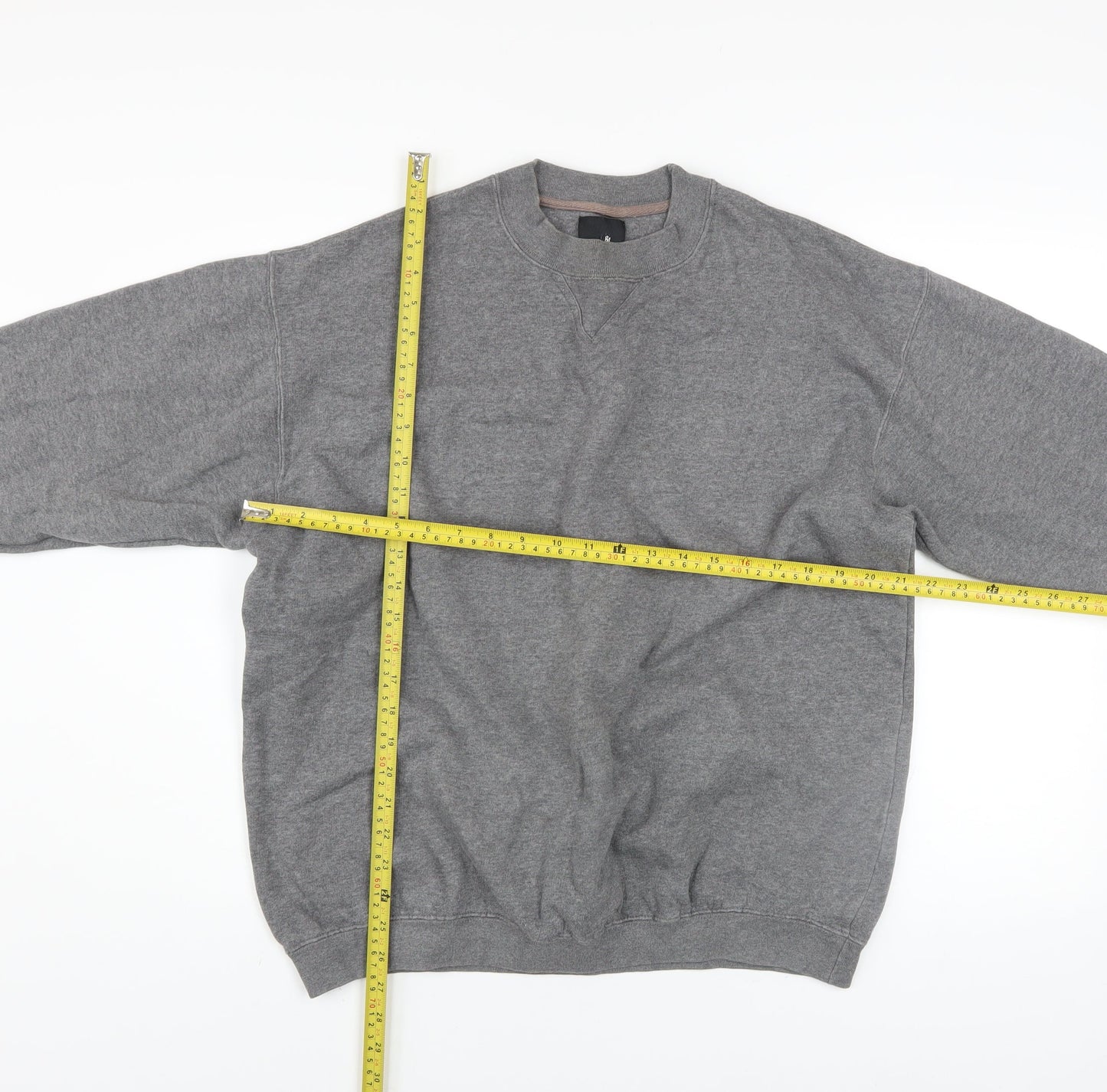 BHS Men’s Grey Medium Crew Neck Pullover Sweatshirt