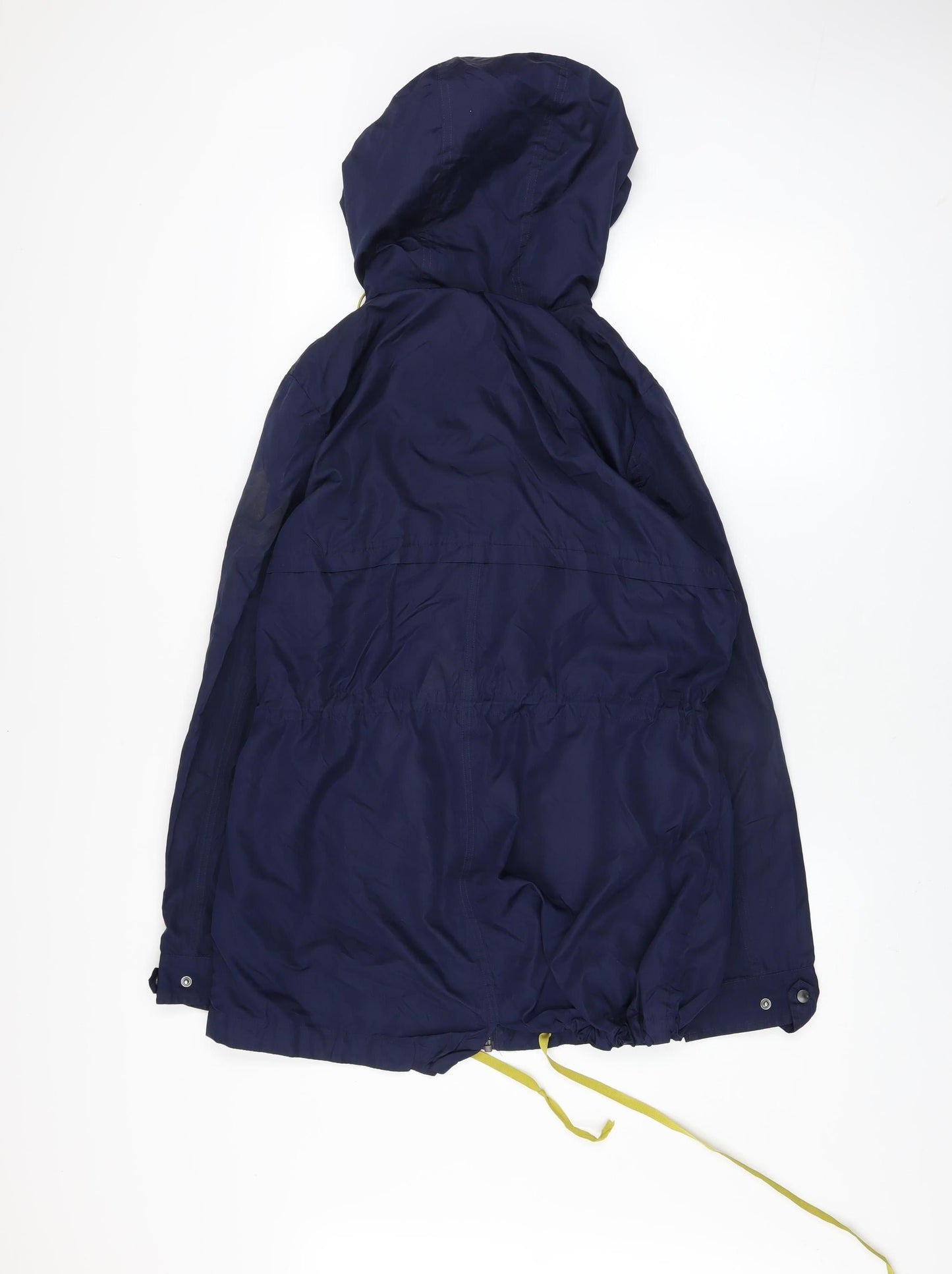 Next Womens Blue Hooded Parka Jacket Size 12 Polyester