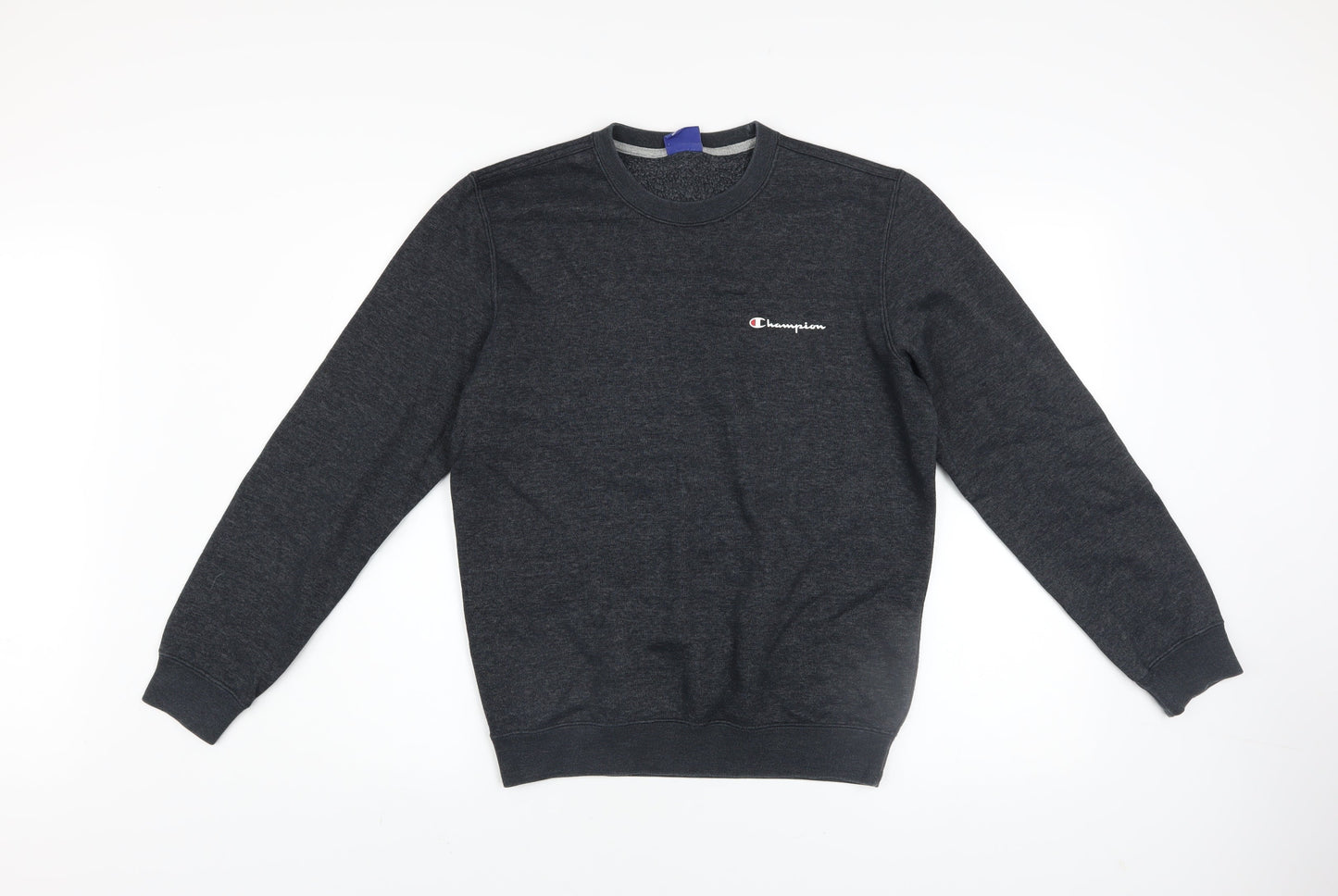 Champion Men's Dark Grey Crew Neck Sweatshirt XS Cotton Blend