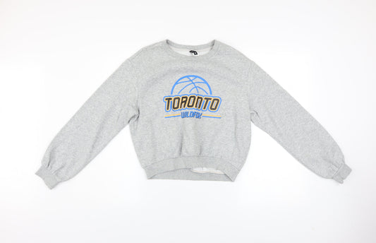 H&M Divided Women's Grey Toronto Wildfox Graphic Sweatshirt Size S