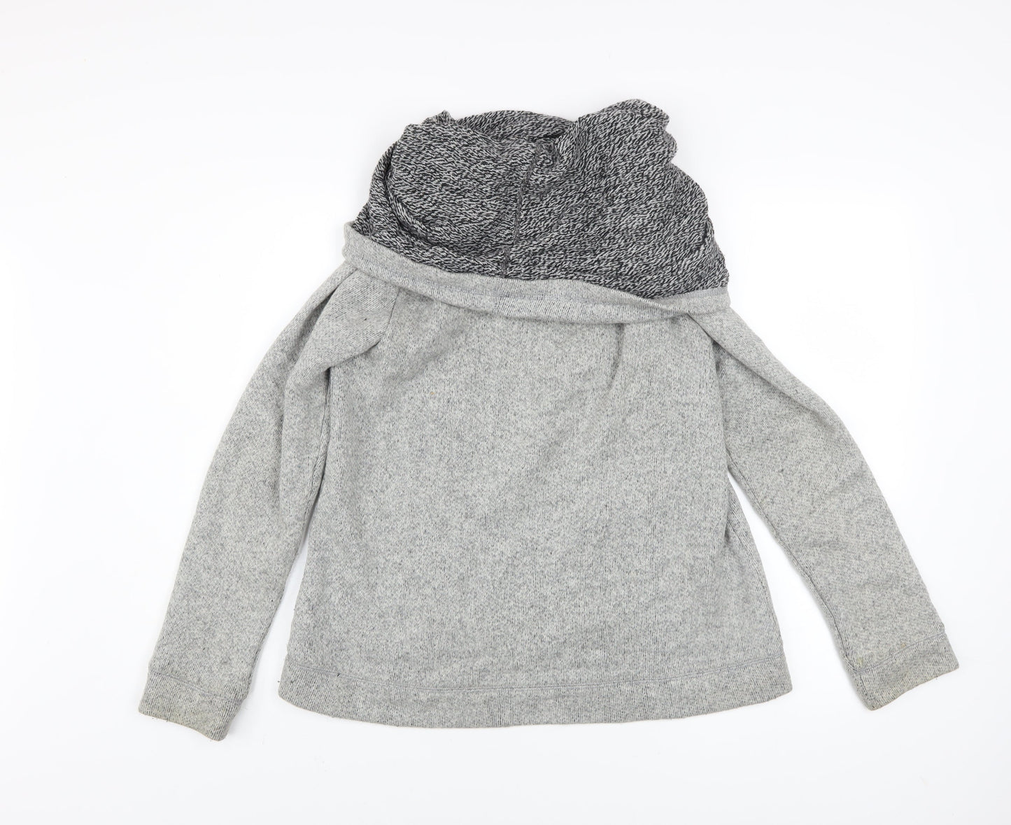 J.Crew Women's Grey Cowl Neck Pullover Sweatshirt Size M Wool Blend