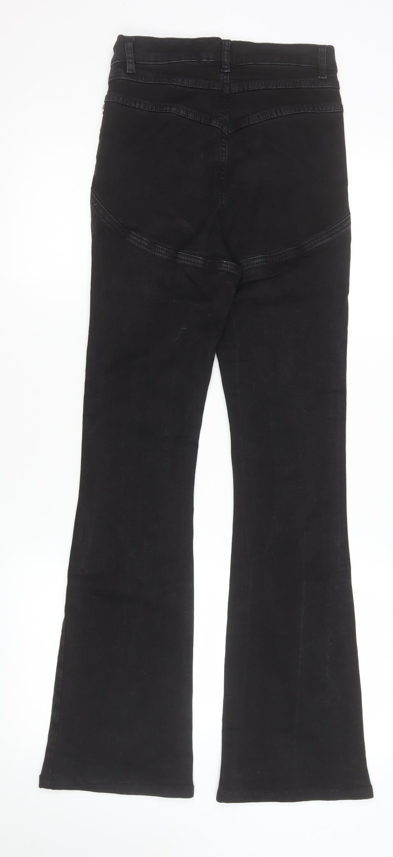 ASOS Design Women's Black High Rise Flared Jeans Size 26