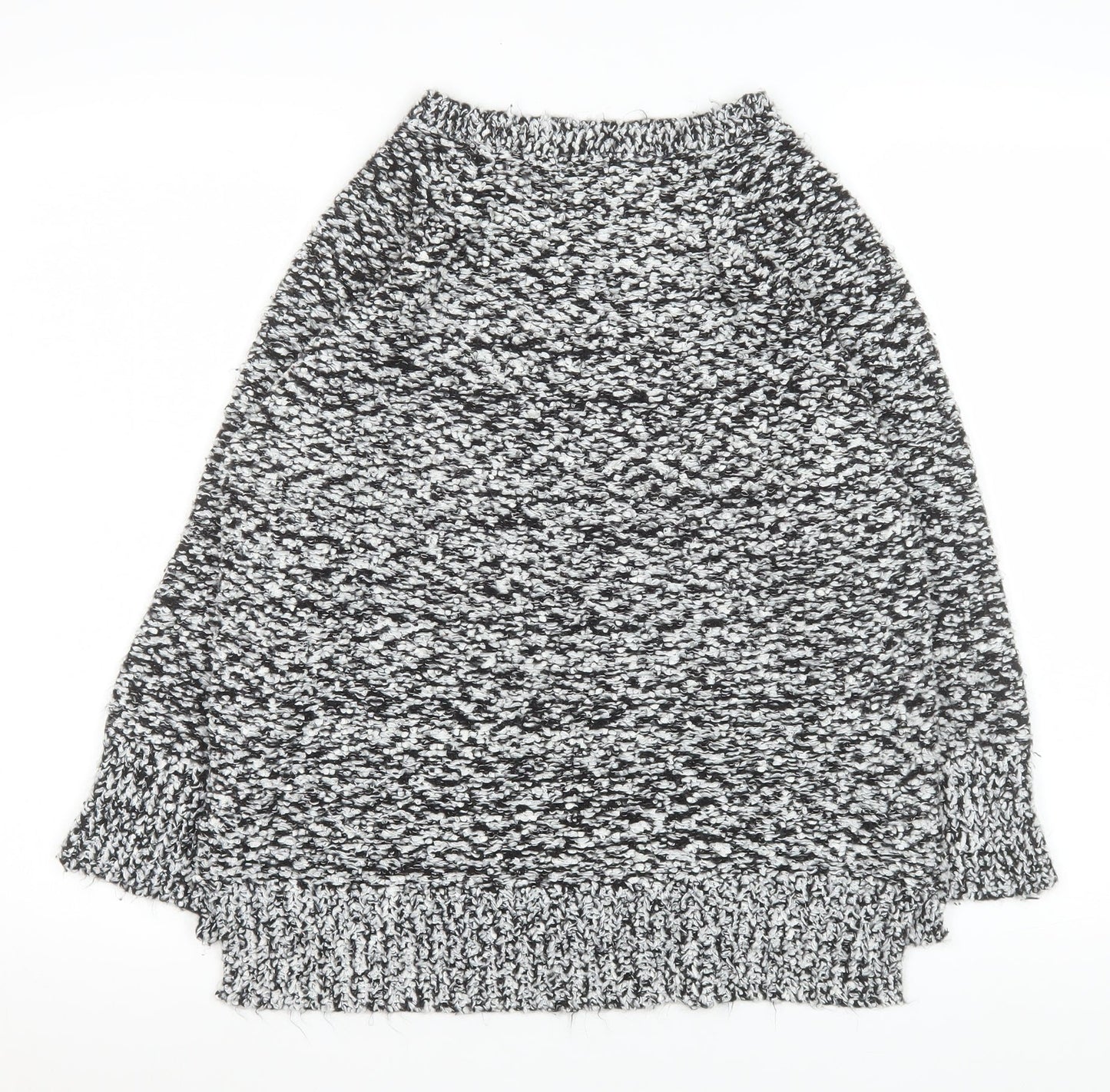 F&F Women’s Grey Chunky-Knit Pullover Jumper Size 14