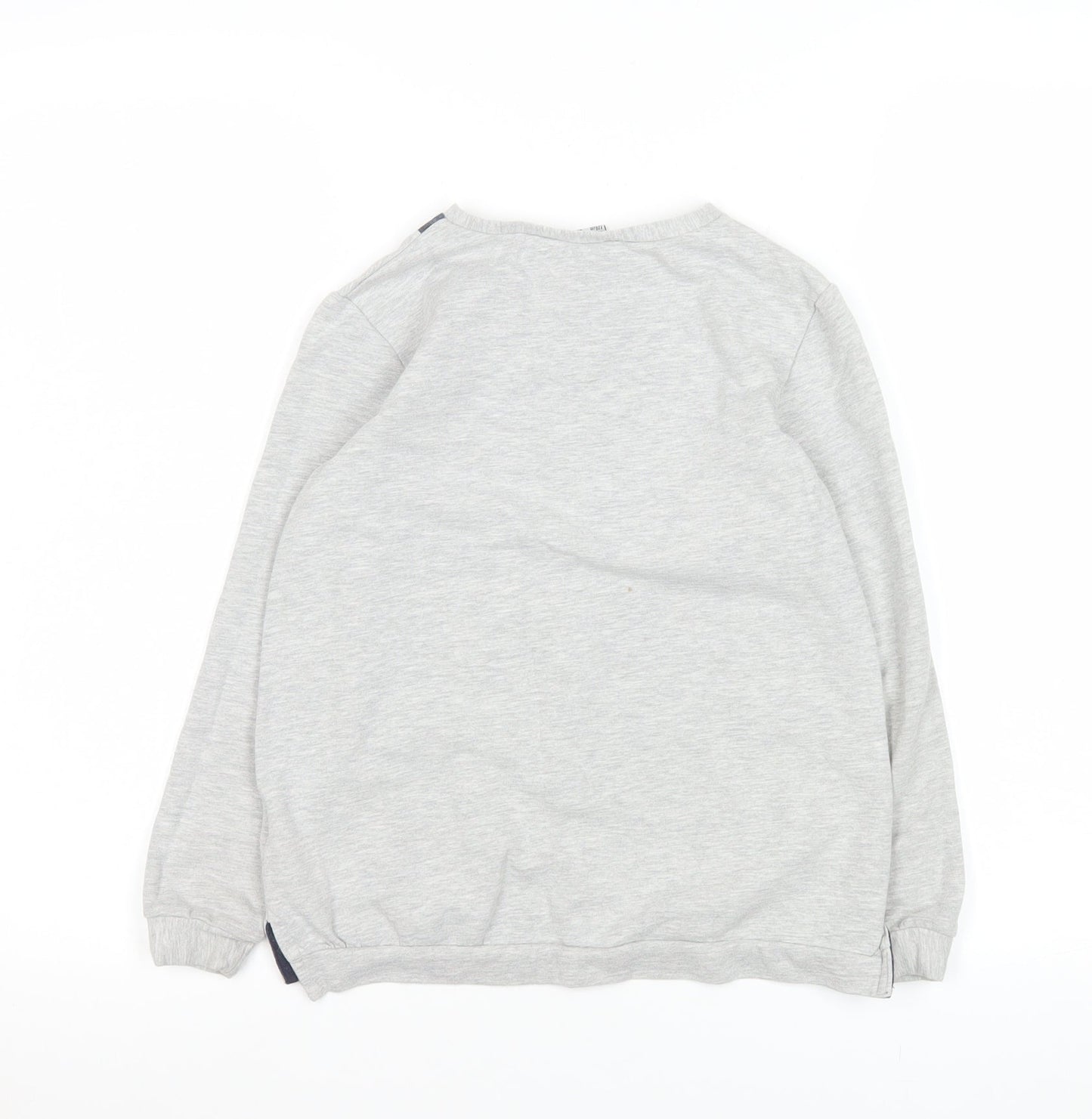 Mayoral Girls Grey Long Sleeve Graphic Pullover T-Shirt 9 Years
