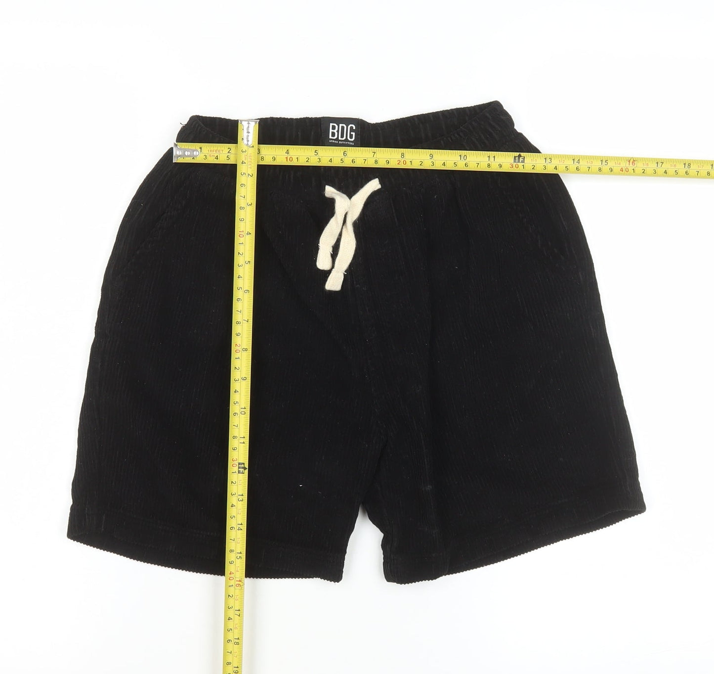 BDG Urban Outfitters Men's Black XS Corduroy Drawstring Shorts