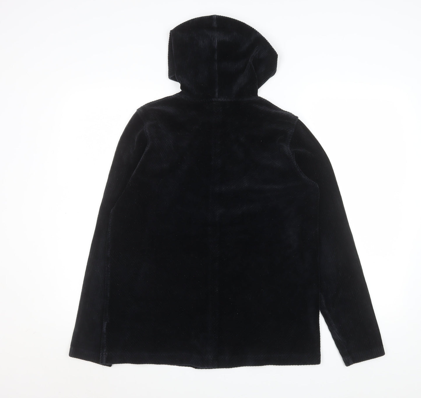 Jones New York Sport Women's Black Small Corduroy Pullover Hoodie