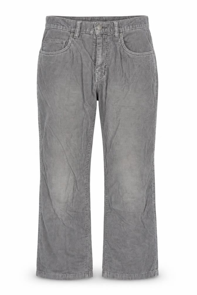 Sonoma Life + Style Women's Grey Corduroy Chino Trousers 32x30