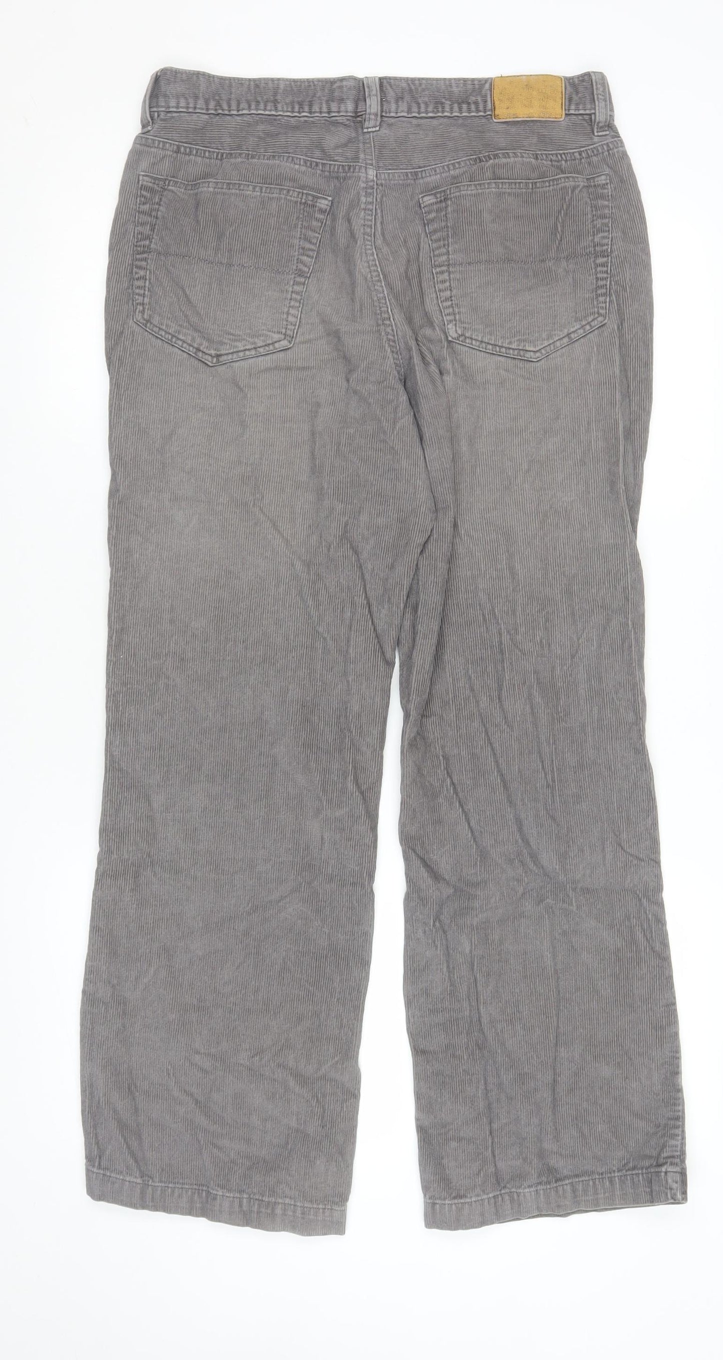 Sonoma Life + Style Women's Grey Corduroy Chino Trousers 32x30
