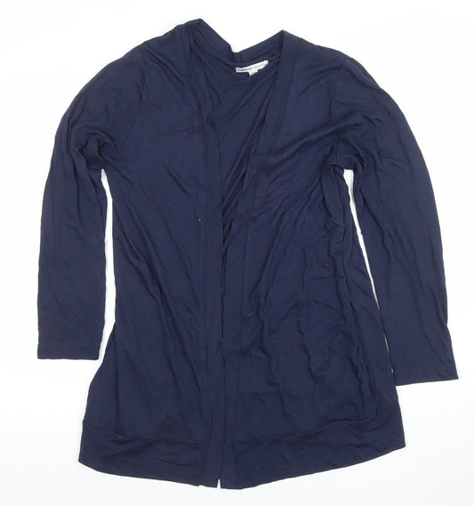 Capsule Women Blue Long Sleeve V-Neck Jersey Cardigan Size 14