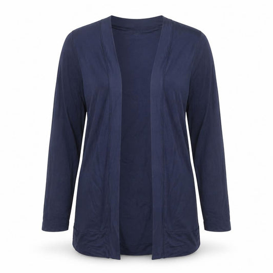 Capsule Women Blue Long Sleeve V-Neck Jersey Cardigan Size 14
