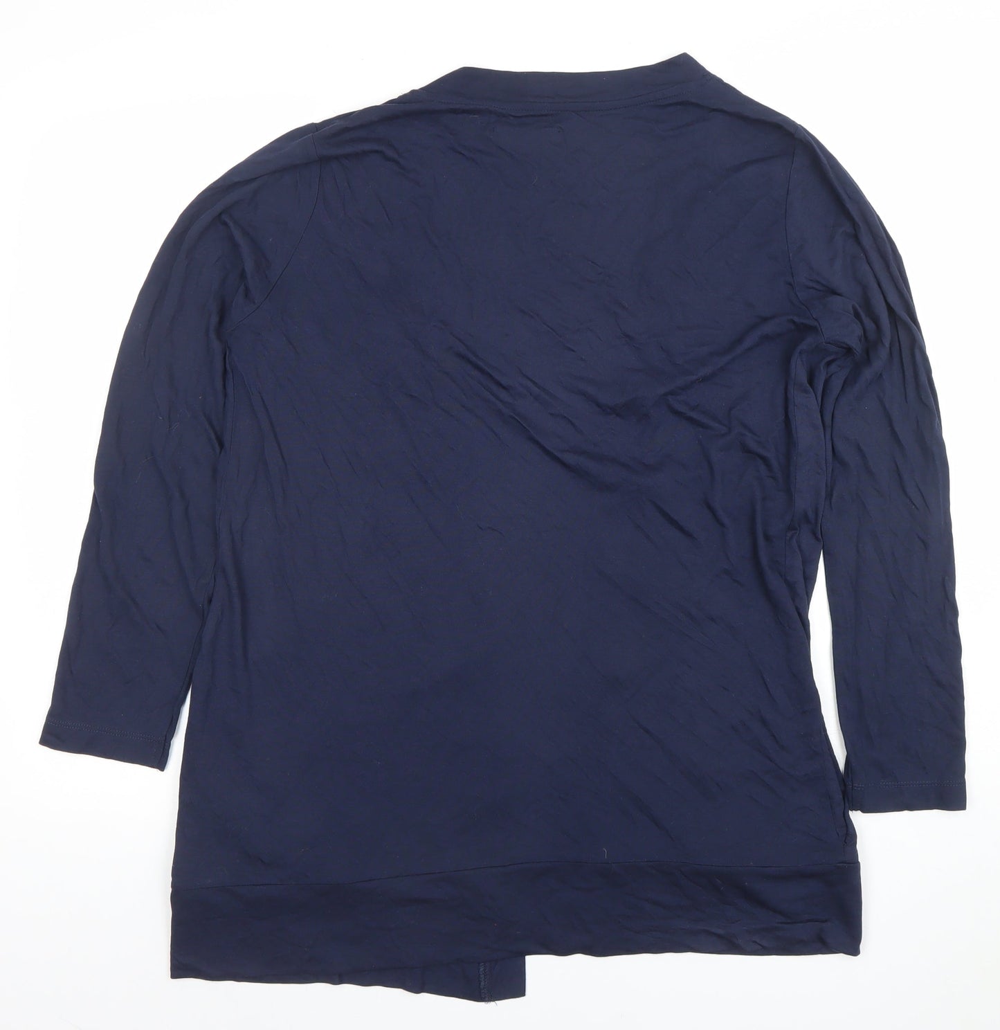 Capsule Women Blue Long Sleeve V-Neck Jersey Cardigan Size 14