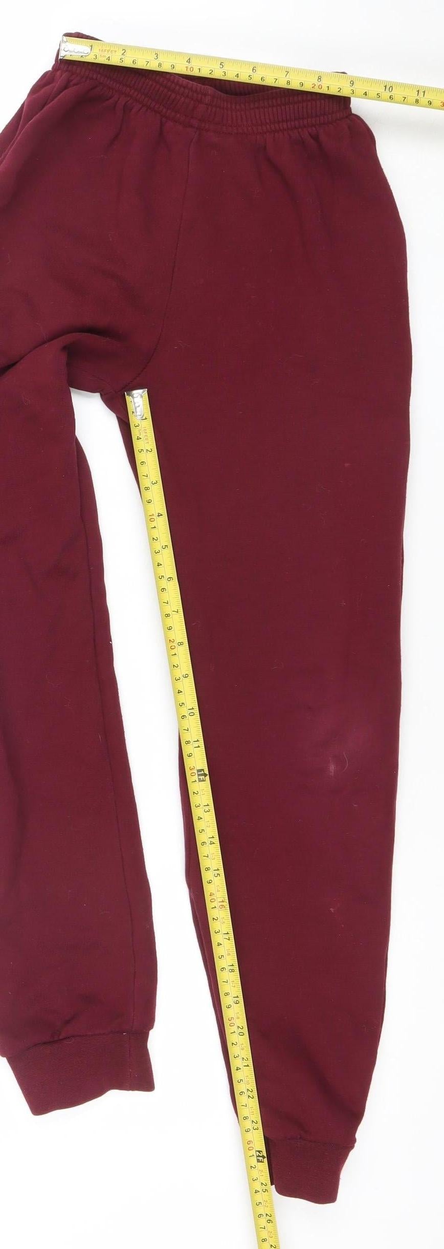 Hunter Boys Burgundy Jogger Sweatpants Size 10-11 Years Cotton Blend
