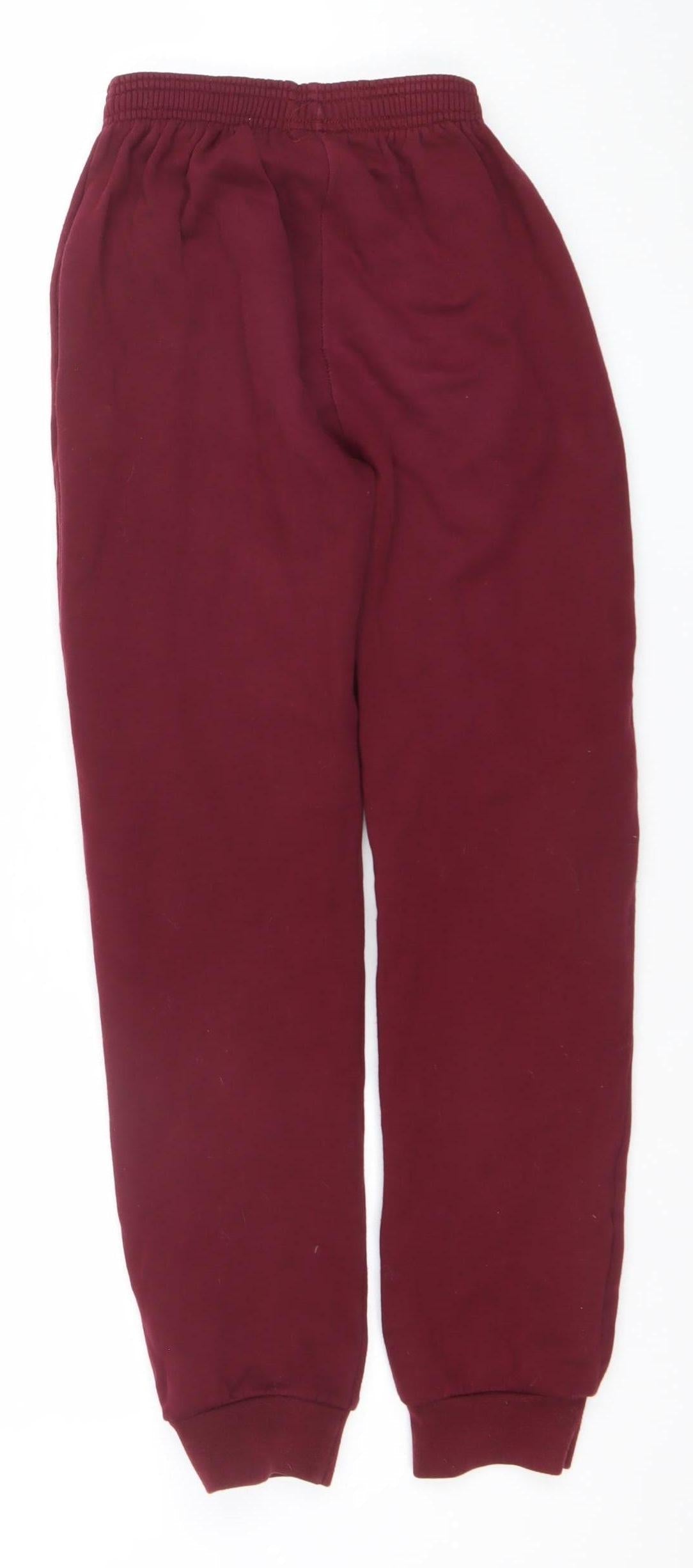 Hunter Boys Burgundy Jogger Sweatpants Size 10-11 Years Cotton Blend