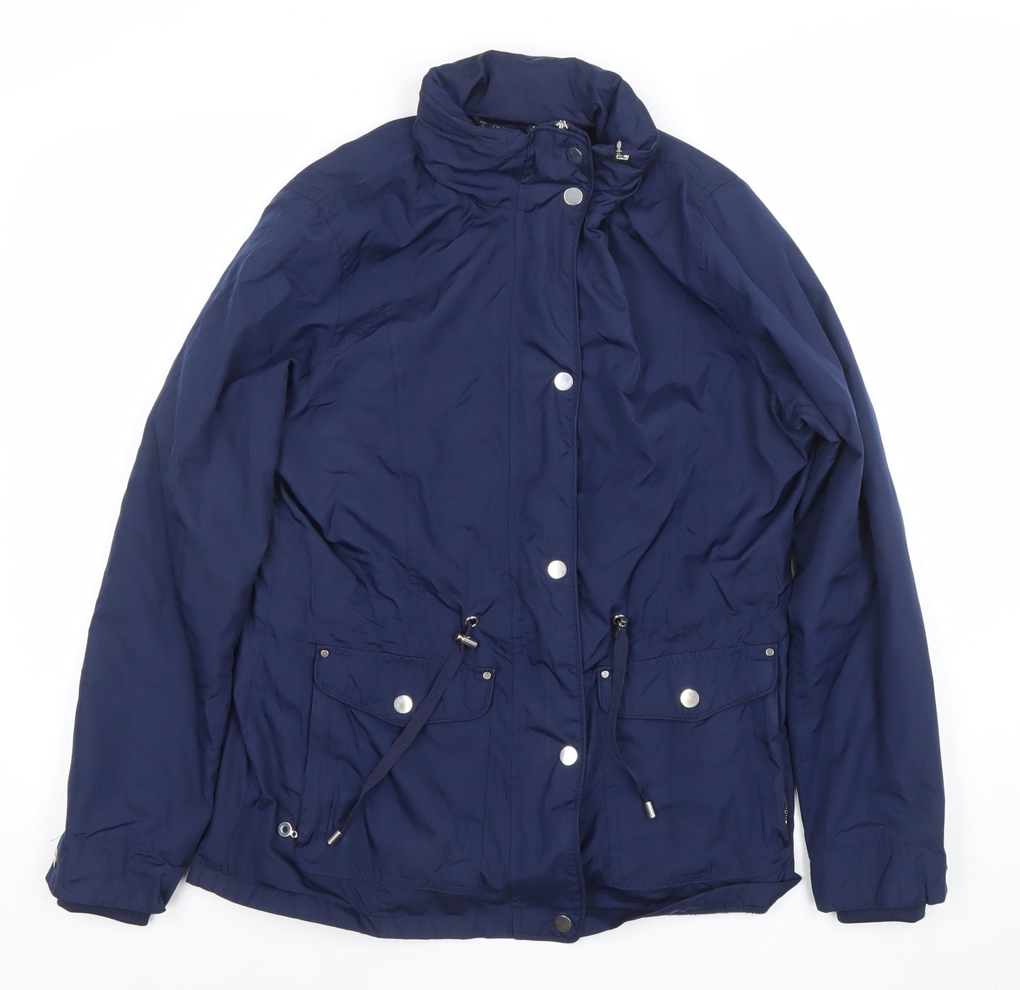 Dunnes Women's Blue Mid-Length Parka Jacket Size 10