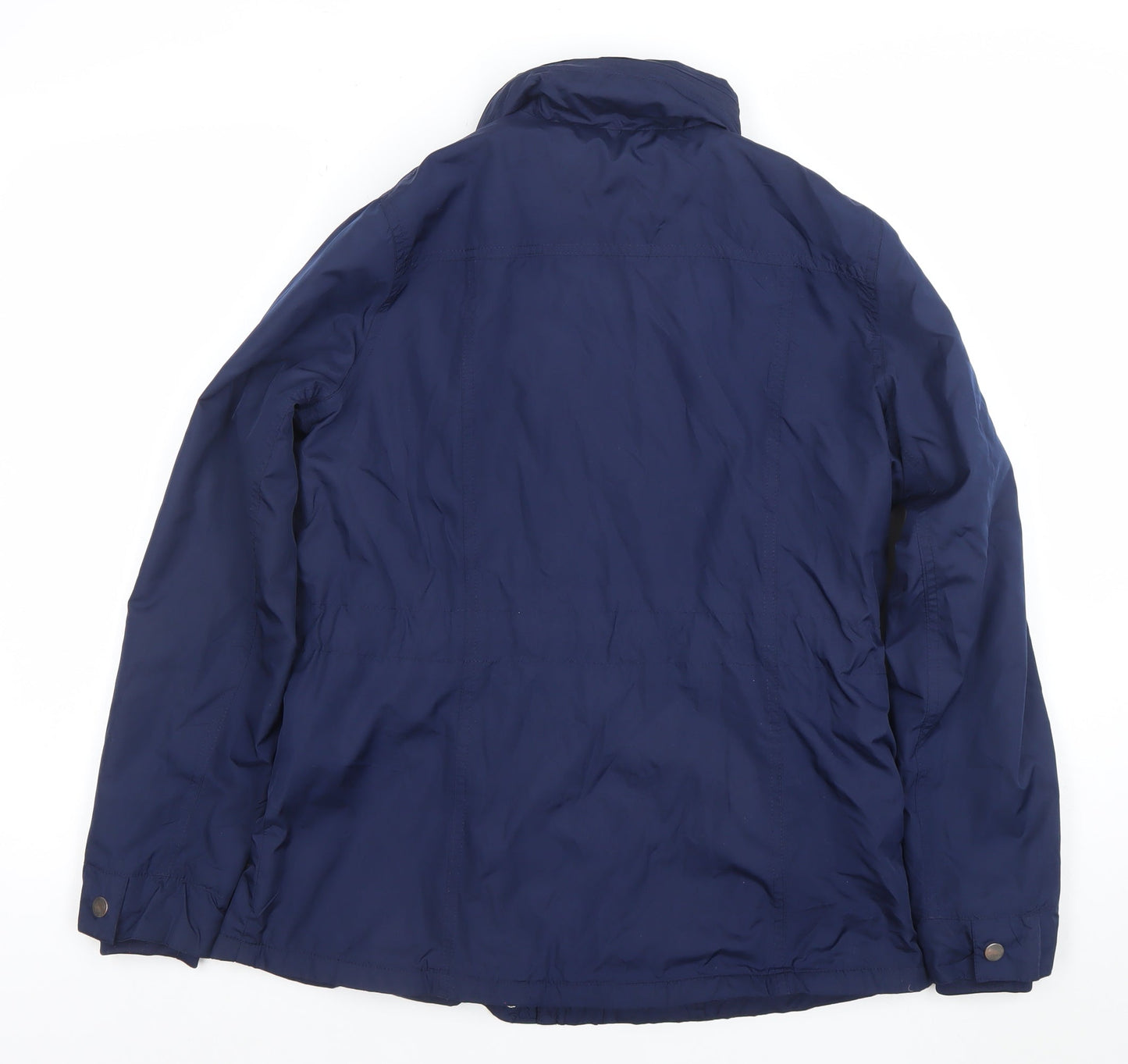 Dunnes Women's Blue Mid-Length Parka Jacket Size 10