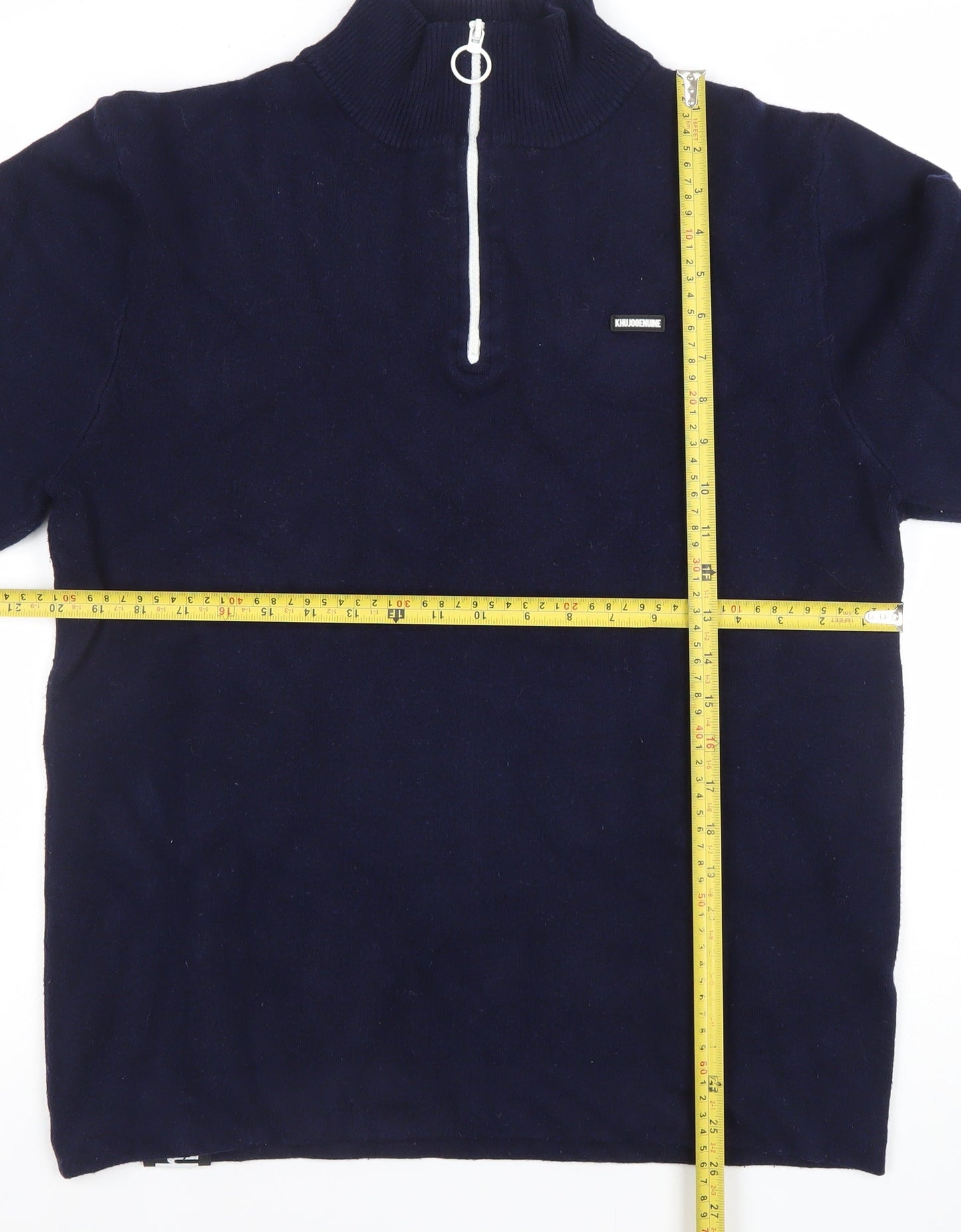 Khujo Men's Blue Half Zip Pullover Sweatshirt Size L