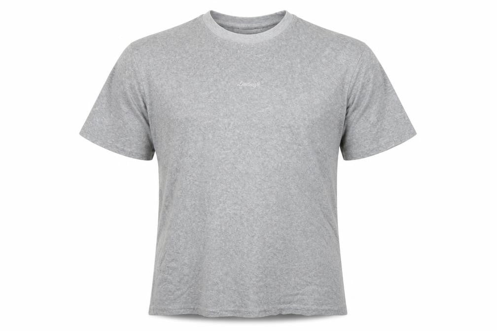 Lindbergh Men's Grey XL Crew Neck Cotton Blend T-Shirt