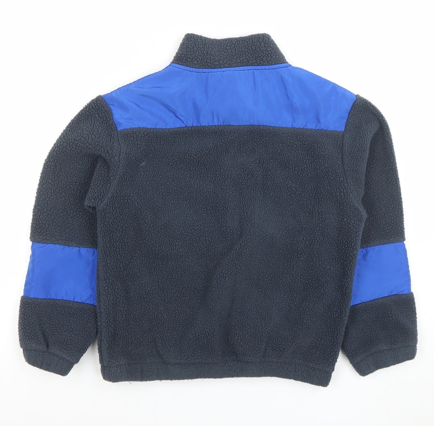 Next Boys Navy Blue Fleece 1/2 Zip Hoodie Age 7 Years